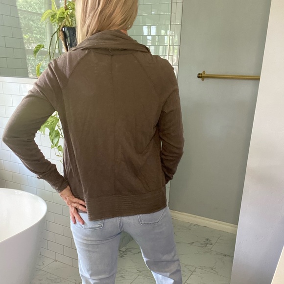 Anthropologie Tiny Moss Green Open Front Cardigan - Picture 2 of 5